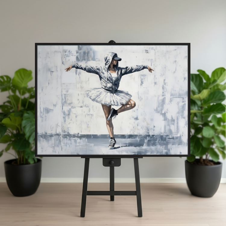 Beauty And The Beat 100x140 cm lærred - Udstilling