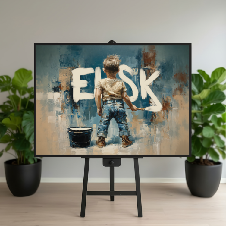 Elsk #1 100x140 cm lærred - Udstilling