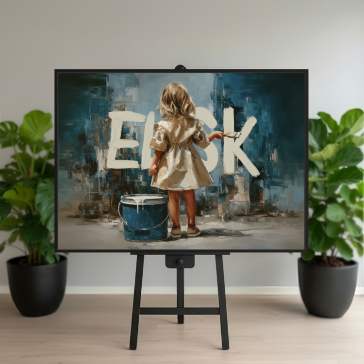 Elsk #2 100x140 cm lærred - Udstilling