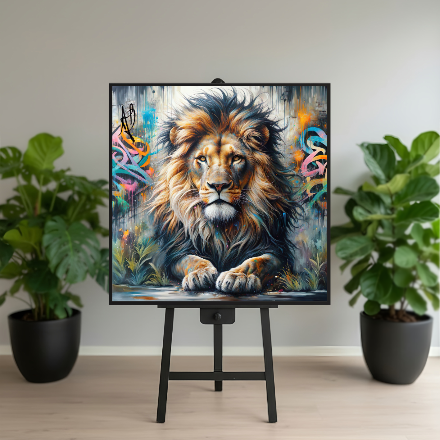 I'm in your corner#1 100x100 cm lærred - Udstilling