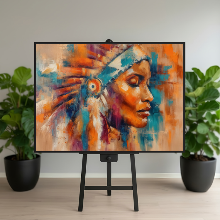 Serenity 100x140 cm lærred - Udstilling