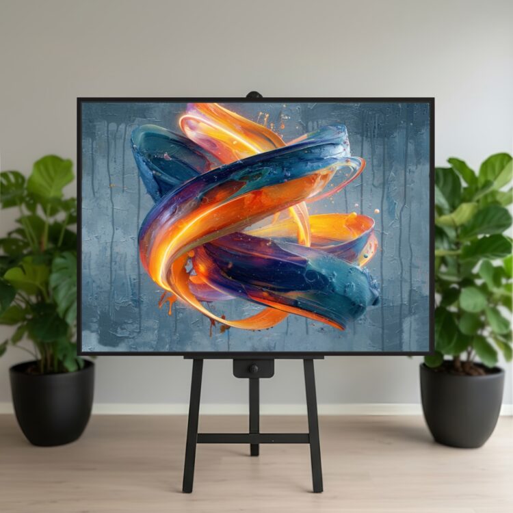 Forged by time 100x140 cm lærred - Udstilling